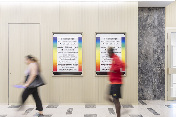 “We (all) are the people” by Hans Haacke