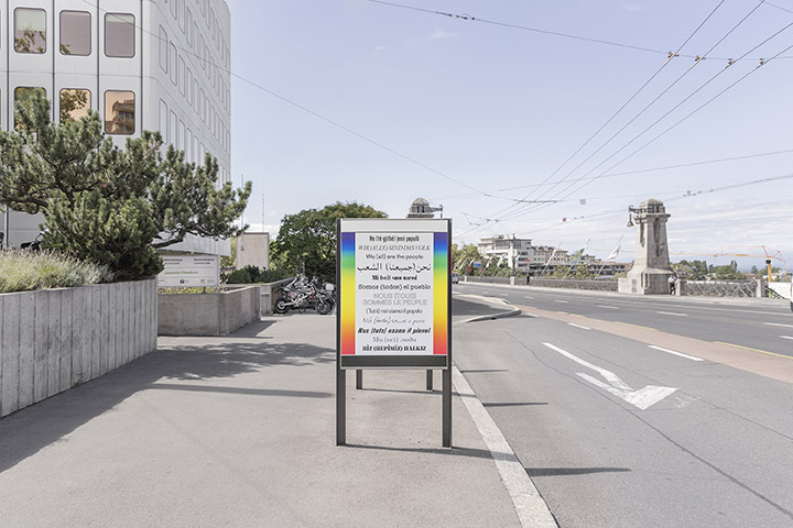 “We (all) are the people” by Hans Haacke